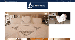 Desktop Screenshot of lamaisondeblanc.com