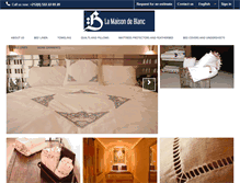 Tablet Screenshot of lamaisondeblanc.com